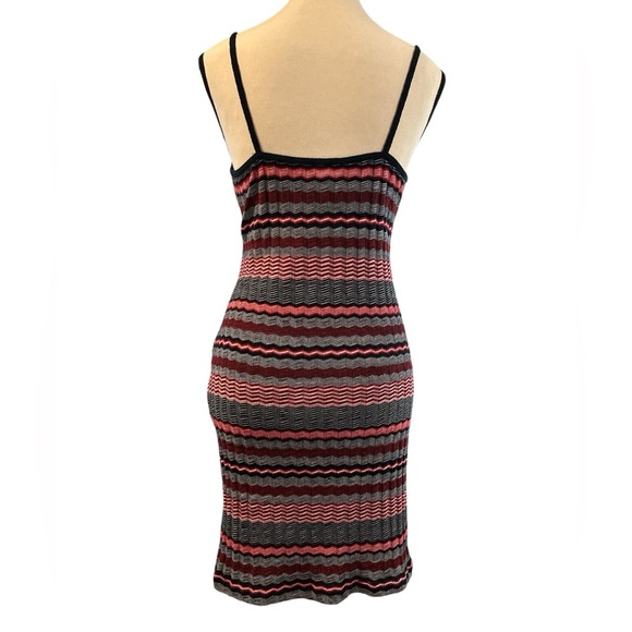 Topshop Red and Navy Blue Bodycon Mini Dress - Picture 4 of 6